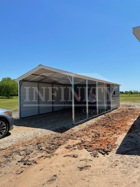 vertical combo carport