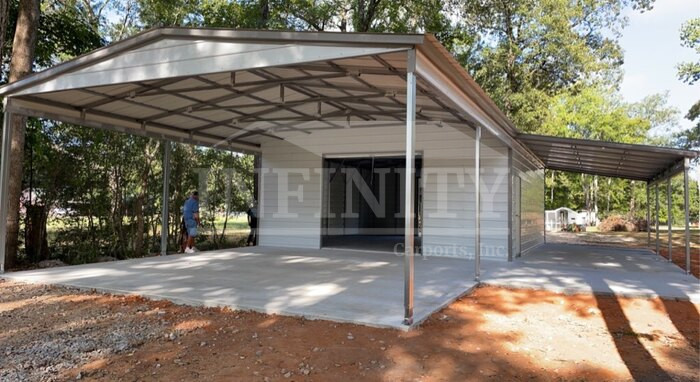 white utility carport