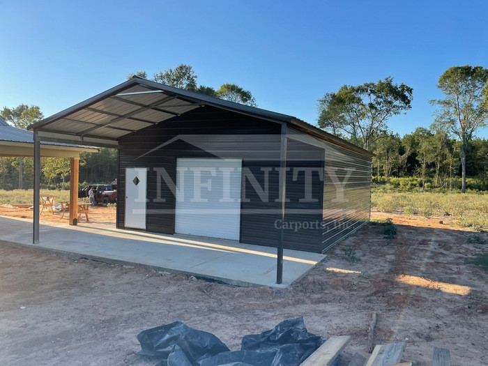 gray utility carport